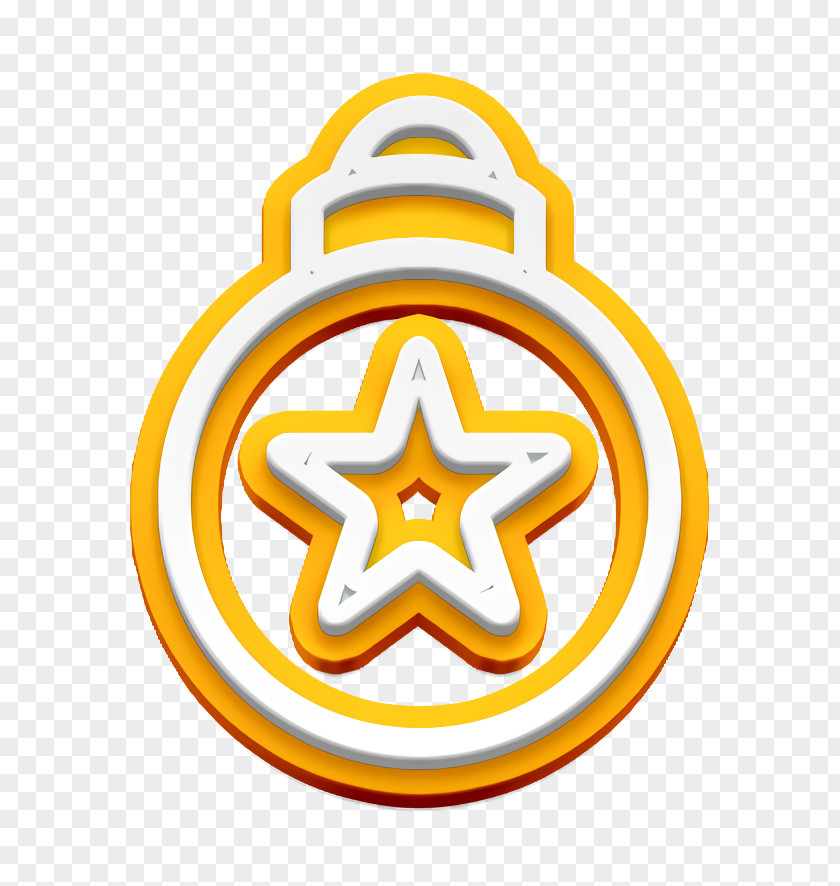 Symbol Yellow Ball Icon Christbaumkugel Christmas PNG
