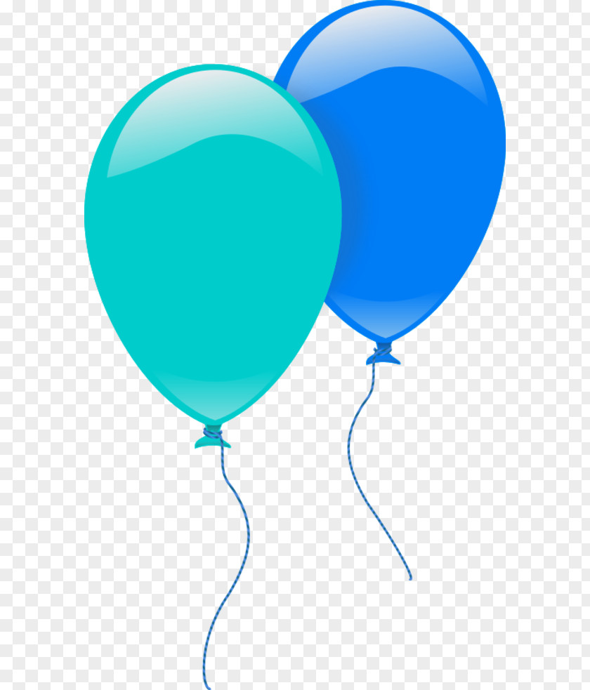 Blue Balloon Cliparts Birthday Clip Art PNG