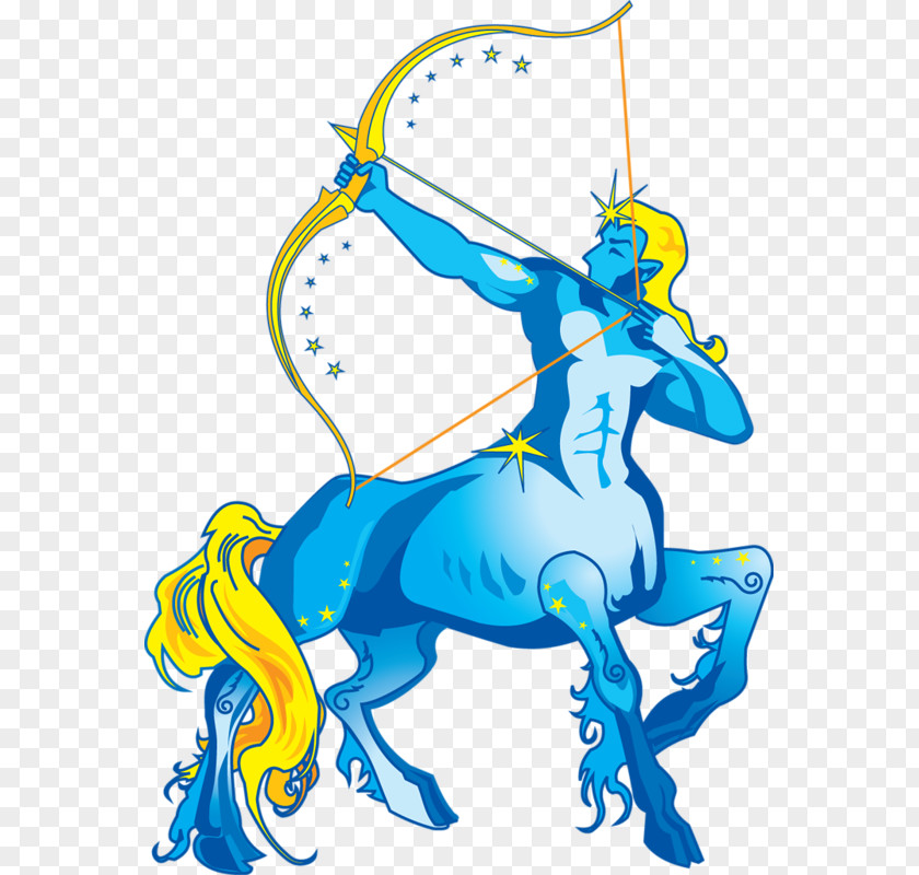 Blue Sagittarius Astrological Sign Zodiac Horoscope PNG