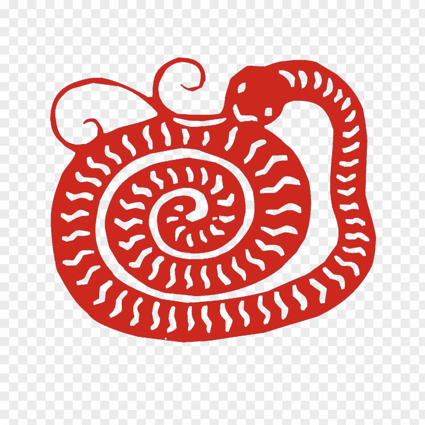 Paper-cut Snake Chinese Zodiac Horse Dog Rooster PNG