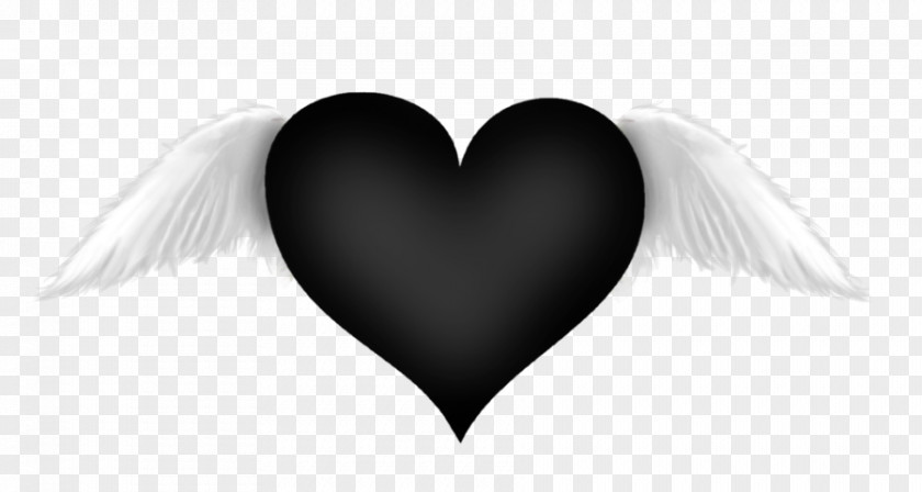 Transparent Black Cliparts Heart White PNG