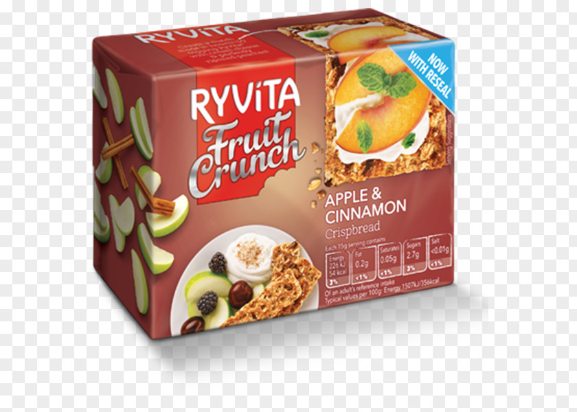 Apple Cinnamon Breakfast Cereal Crispbread Food Ryvita PNG