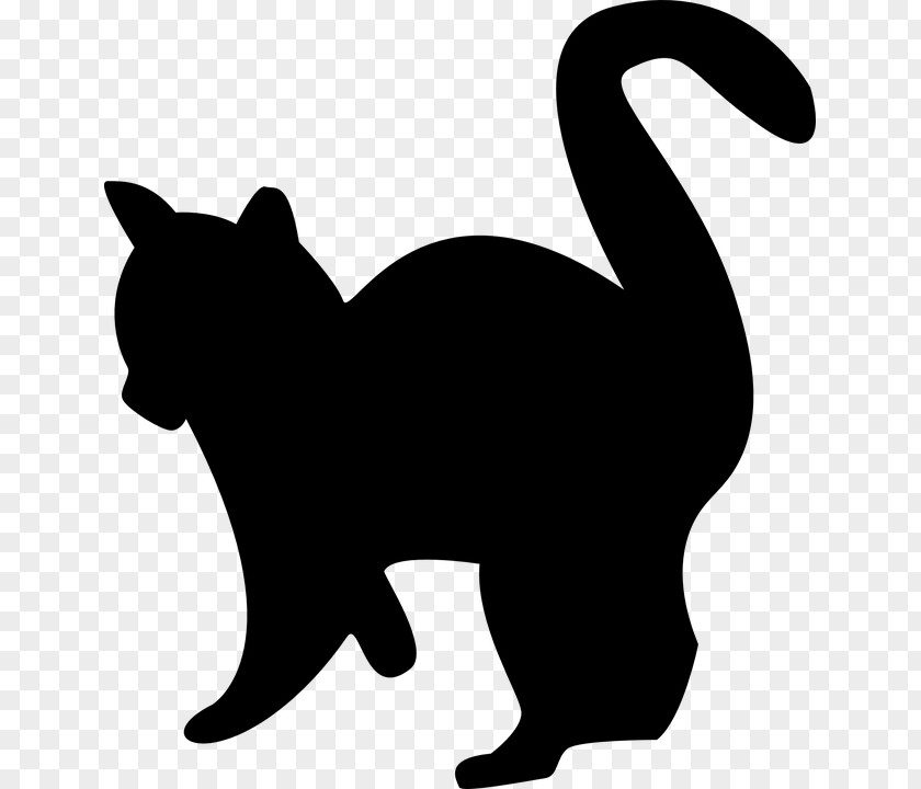 Cat Silhouette Clip Art PNG