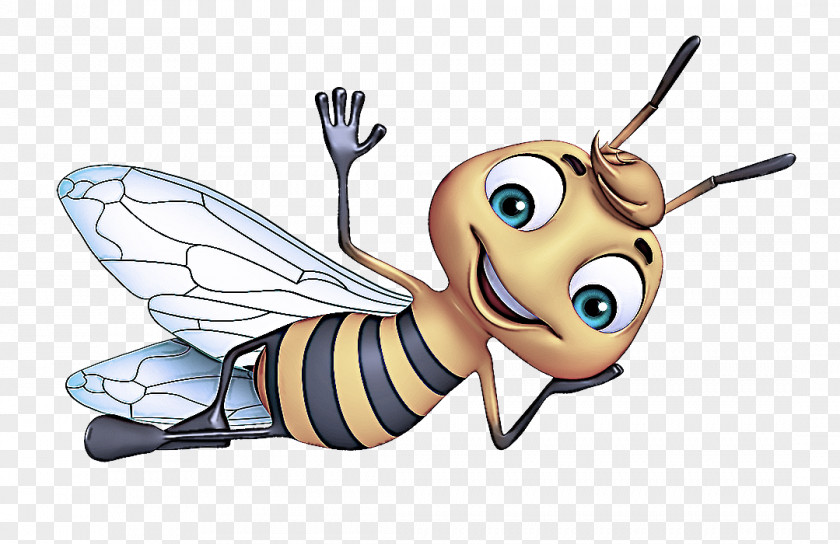 Insect Honeybee Cartoon Bee Membrane-winged PNG