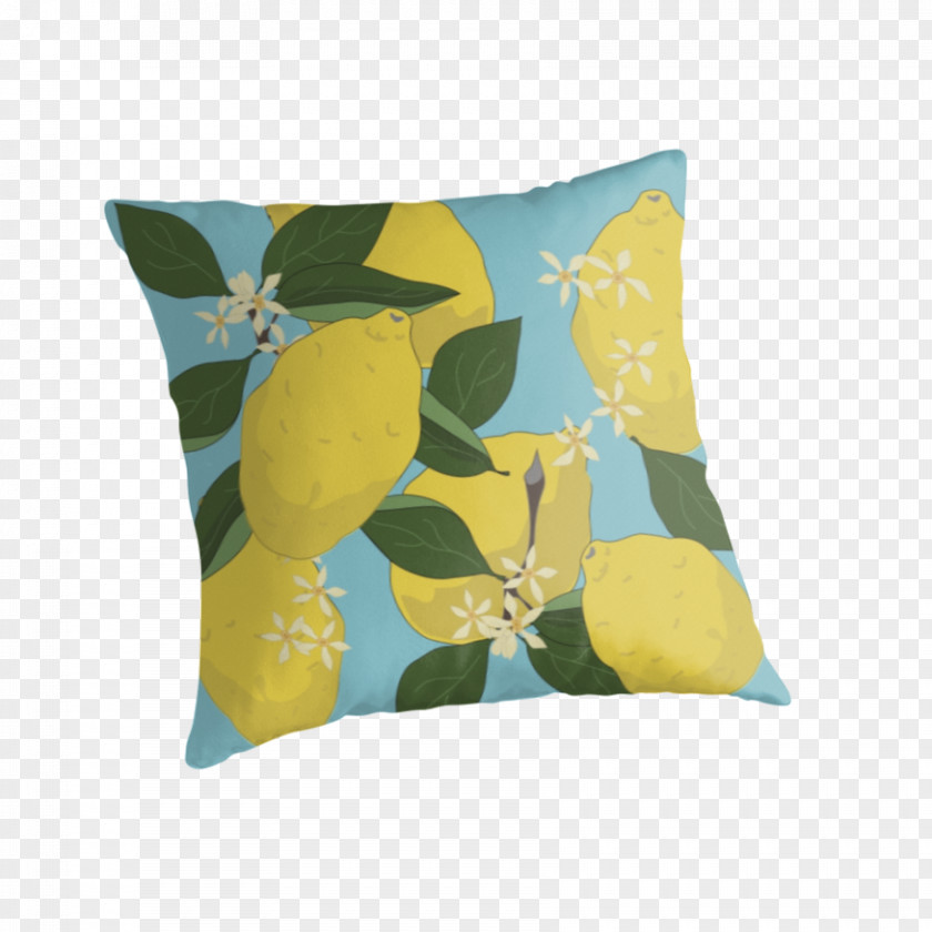 Pillow Throw Pillows Cushion Rectangle Lemon PNG