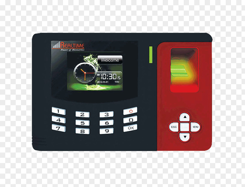 Push Technology Biometrics Time And Attendance Fingerprint Biometric Device PNG