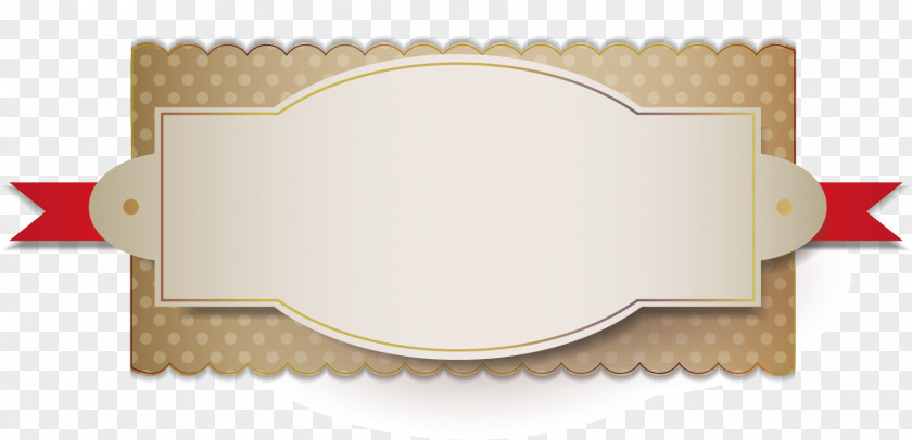 Cartoon Tag Material Picture Ribbon PNG