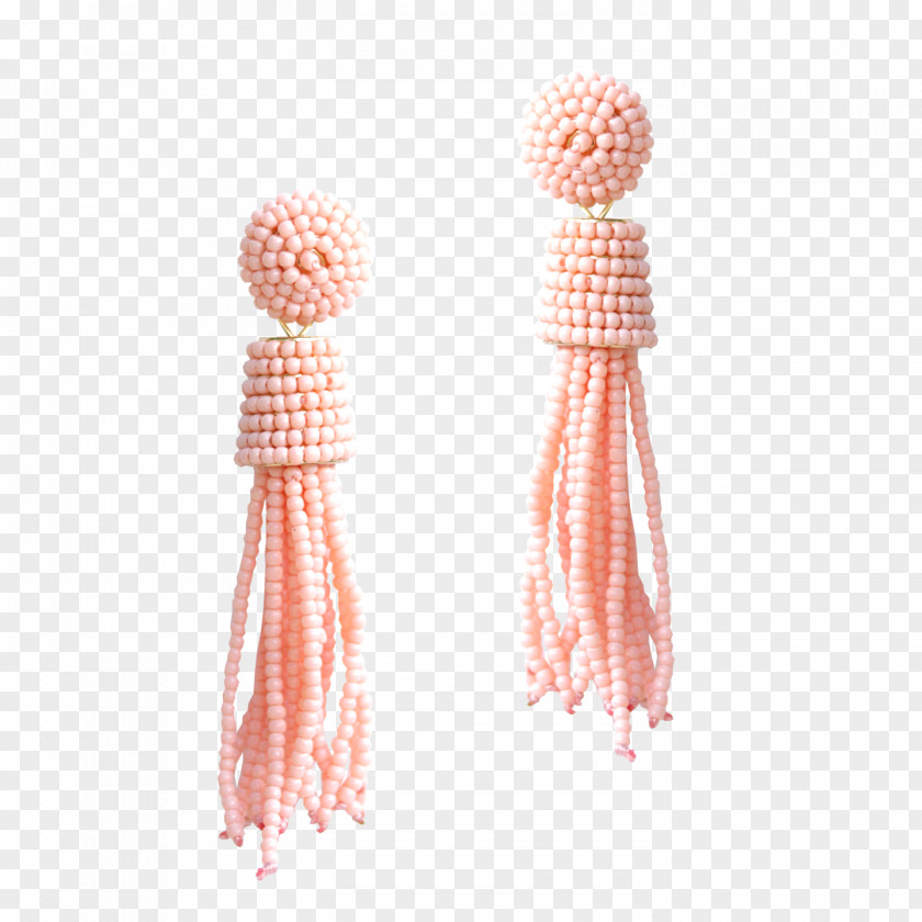 Coral Collection Earring Jewellery Tassel Red Clothing Accessories PNG