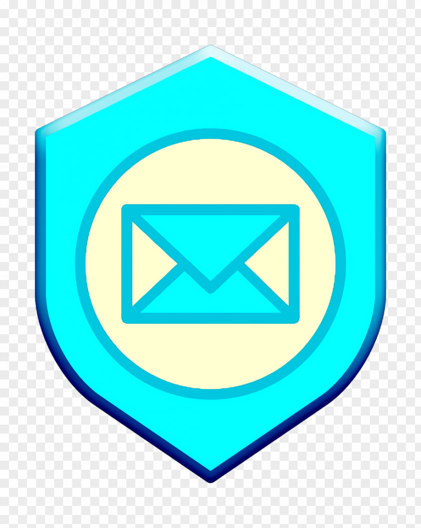 Mail Icon Cyber Shield PNG
