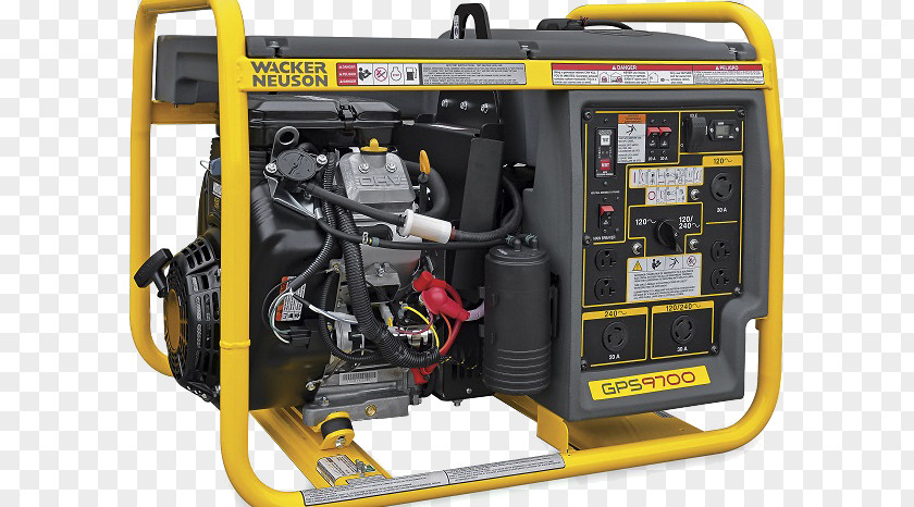 Power Generator Electric Engine-generator Wacker Neuson Construction Electricity PNG