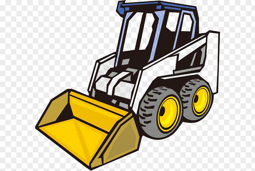 Rolling Bulldozer Forklift Vehicle PNG