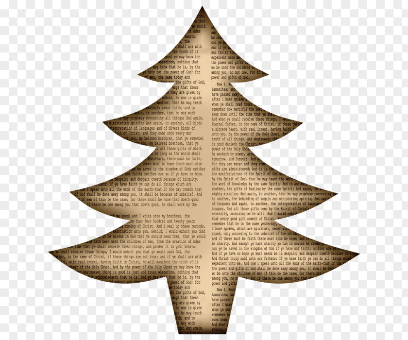 Christmas Tree Paper Information Poster PNG