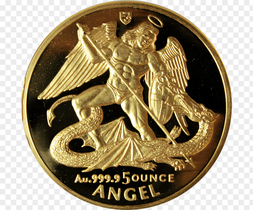 Oz Michael Coin Collecting Angel Gold PNG