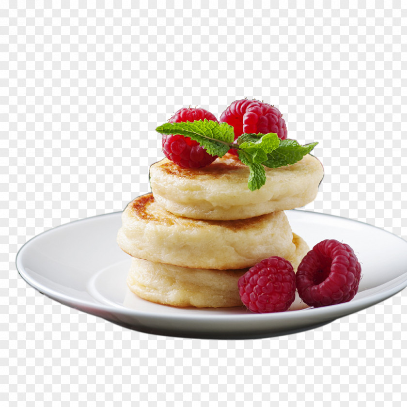 Raspberry Cheesecake Pancake Breakfast Milk Cream PNG