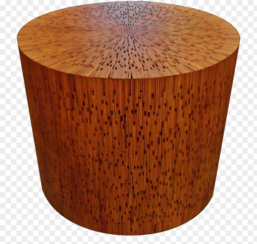 Solid Wood Stripes Table Stool Furniture PNG