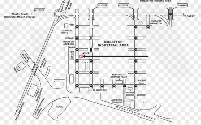 Abudhabi Map Drawing /m/02csf Engineering Line Diagram PNG