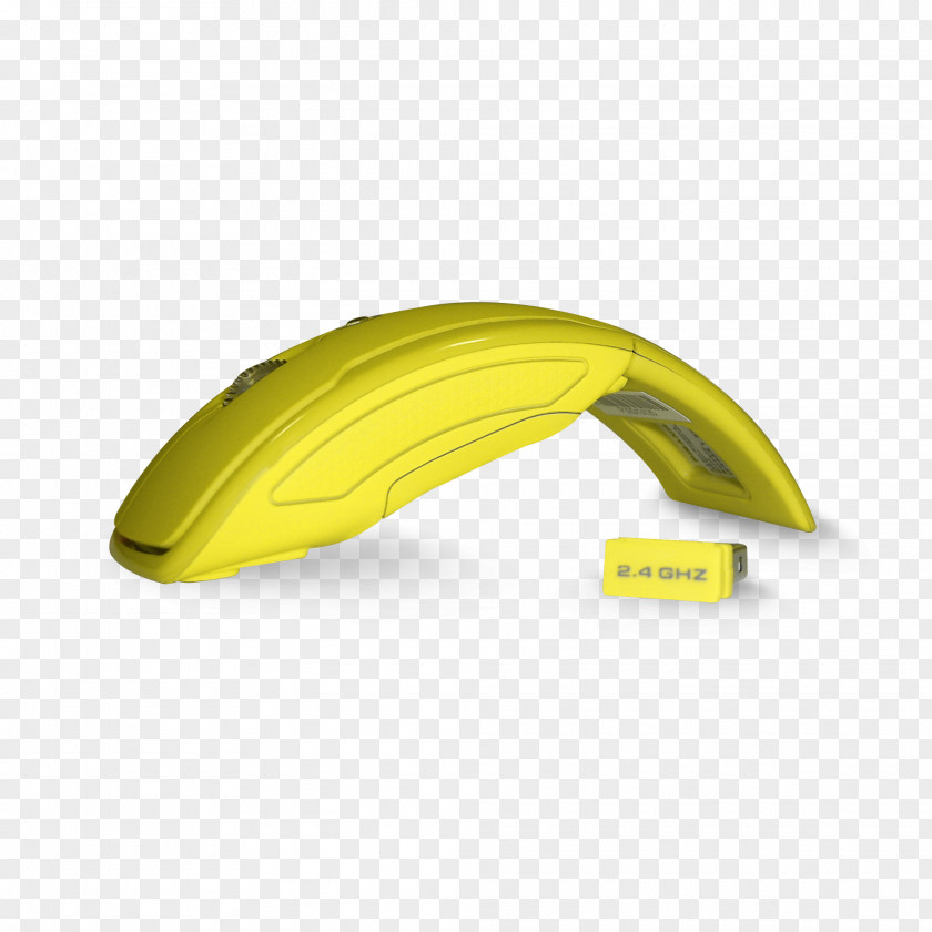 Big Yellow Computer Mouse USB PNG