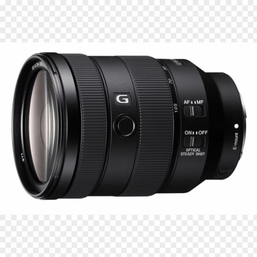 Camera Lens Sony FE 24-105mm F4 G OSS E-mount Zoom PNG