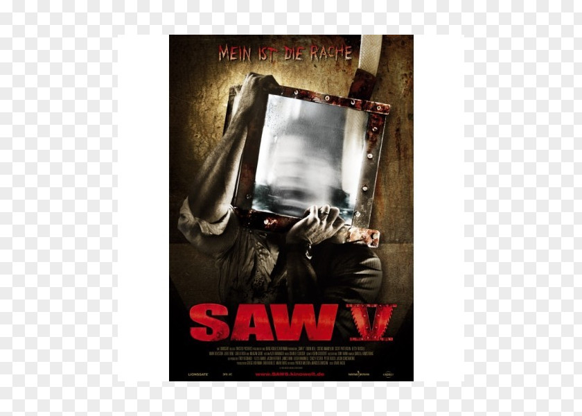 Chainsaw Horror Mark Hoffman Jigsaw Film Poster PNG