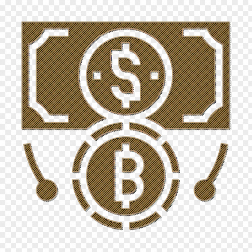 Exchange Rate Icon Bitcoin Blockchain PNG
