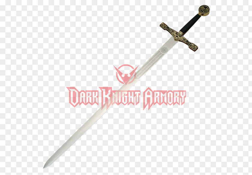 Gold Plaque Sword Knight Renaissance Weapon Sabre PNG