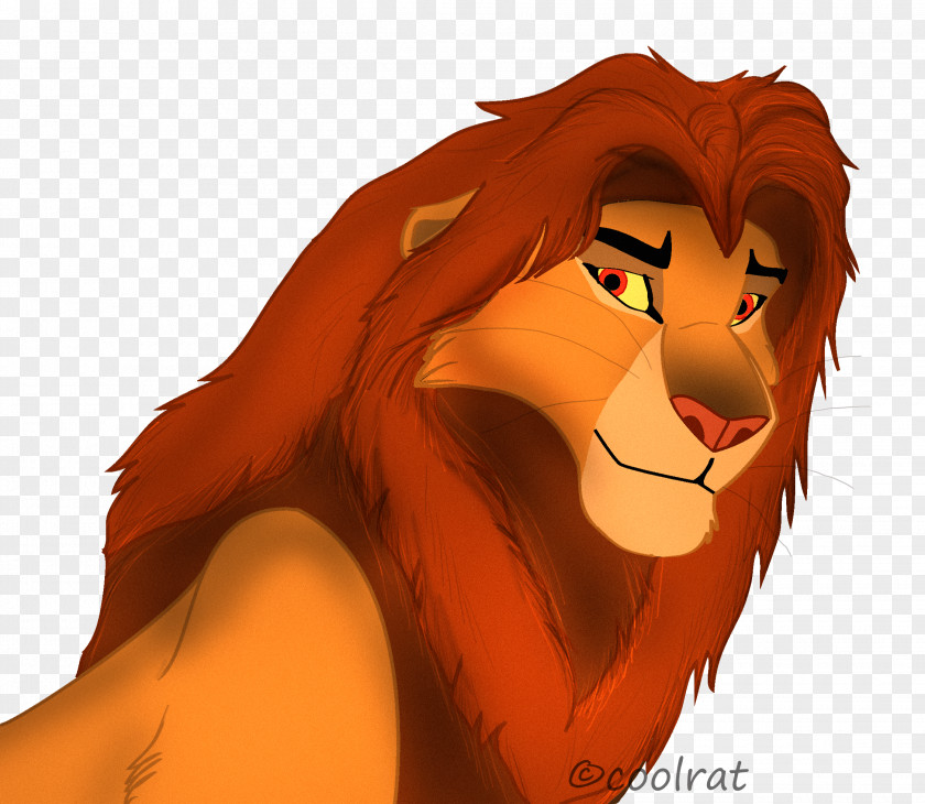 Lion King Cat Whiskers Mammal Face Snout PNG