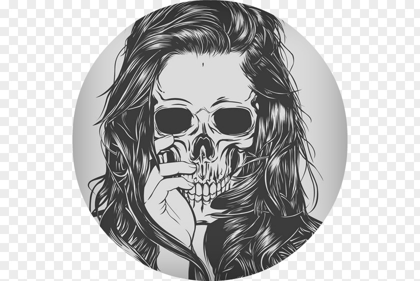 Skull Wearing Sunglasses Skullgirls Skeleton Hair PNG