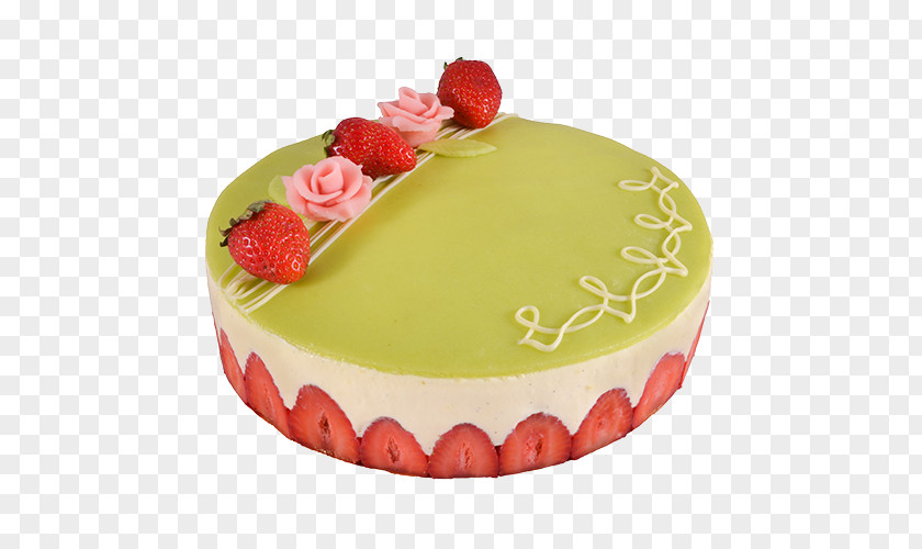 Strawberry Cheesecake Torte Mousse Bavarian Cream PNG