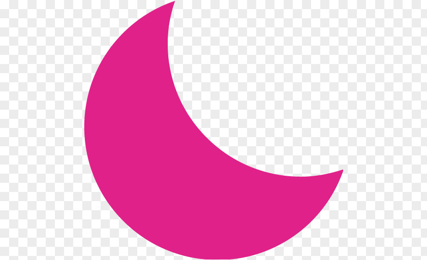 Circle Crescent Angle Pink M PNG