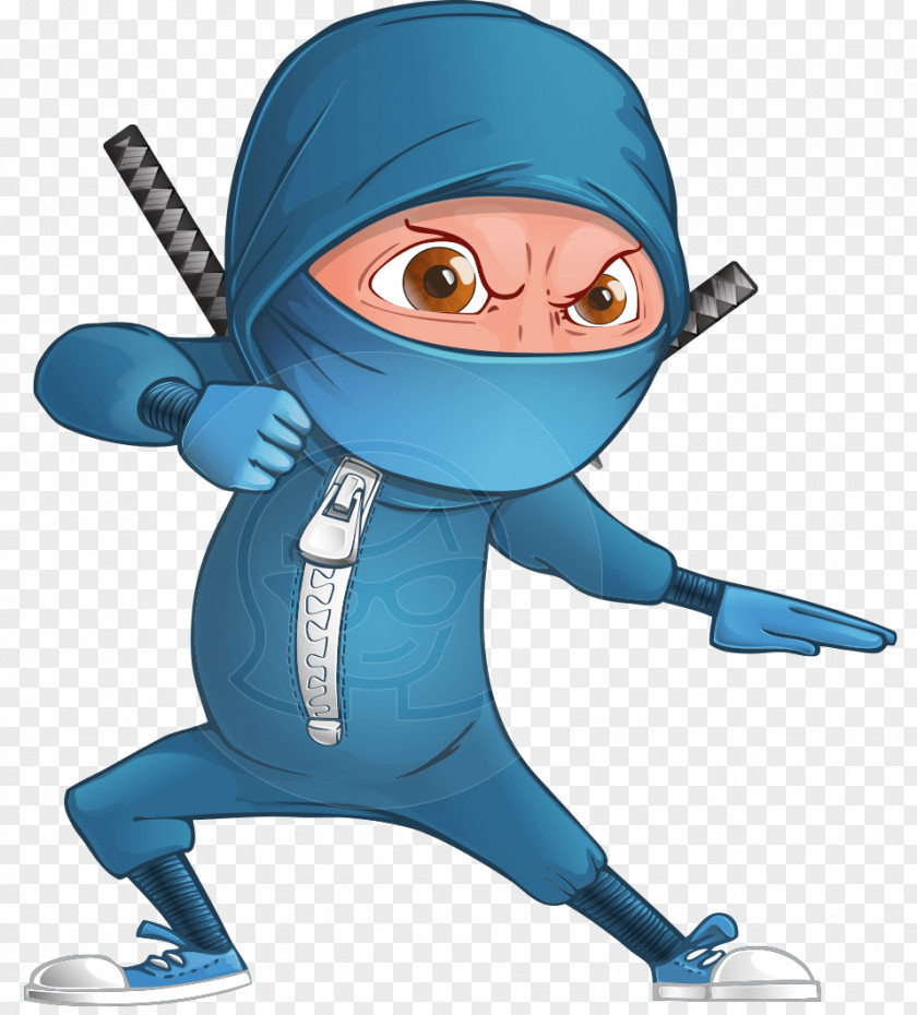 Ninja Cartoon Character Animation PNG