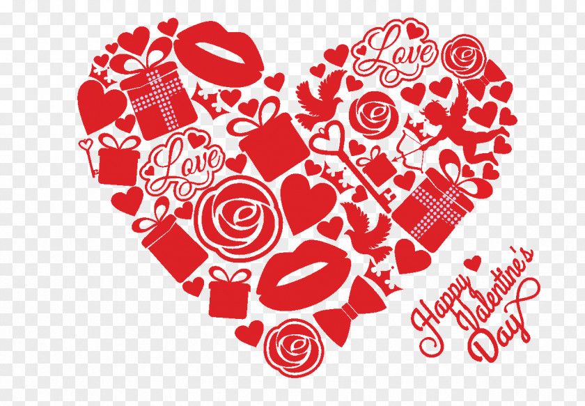 Valentine's Day Love Gift Romance Greeting & Note Cards PNG