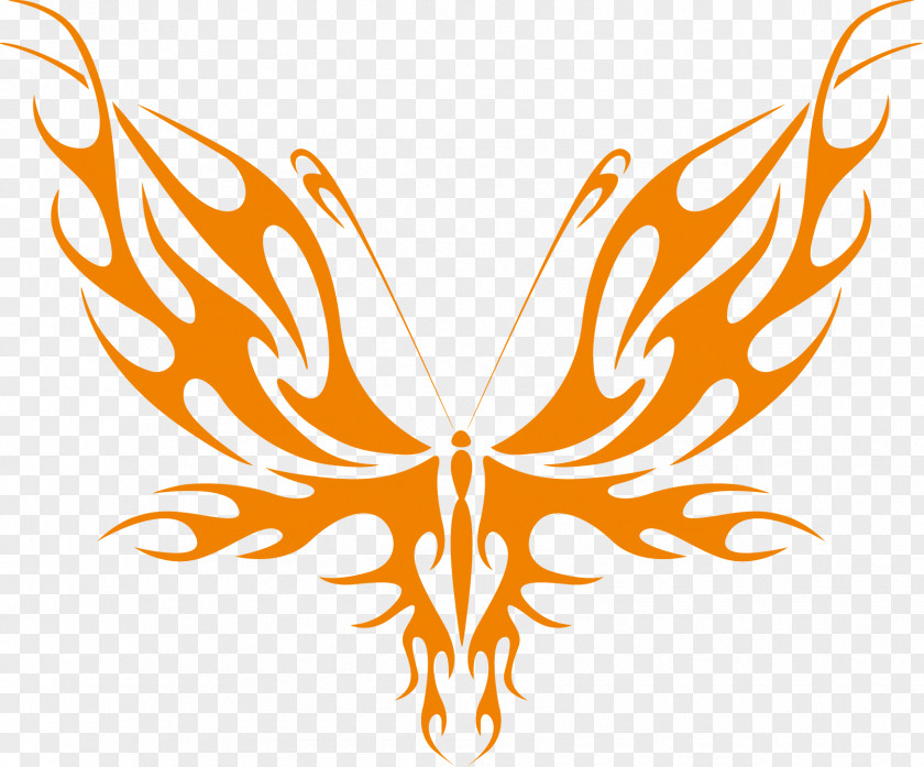 Butterfly Car Flame Sticker Clip Art PNG