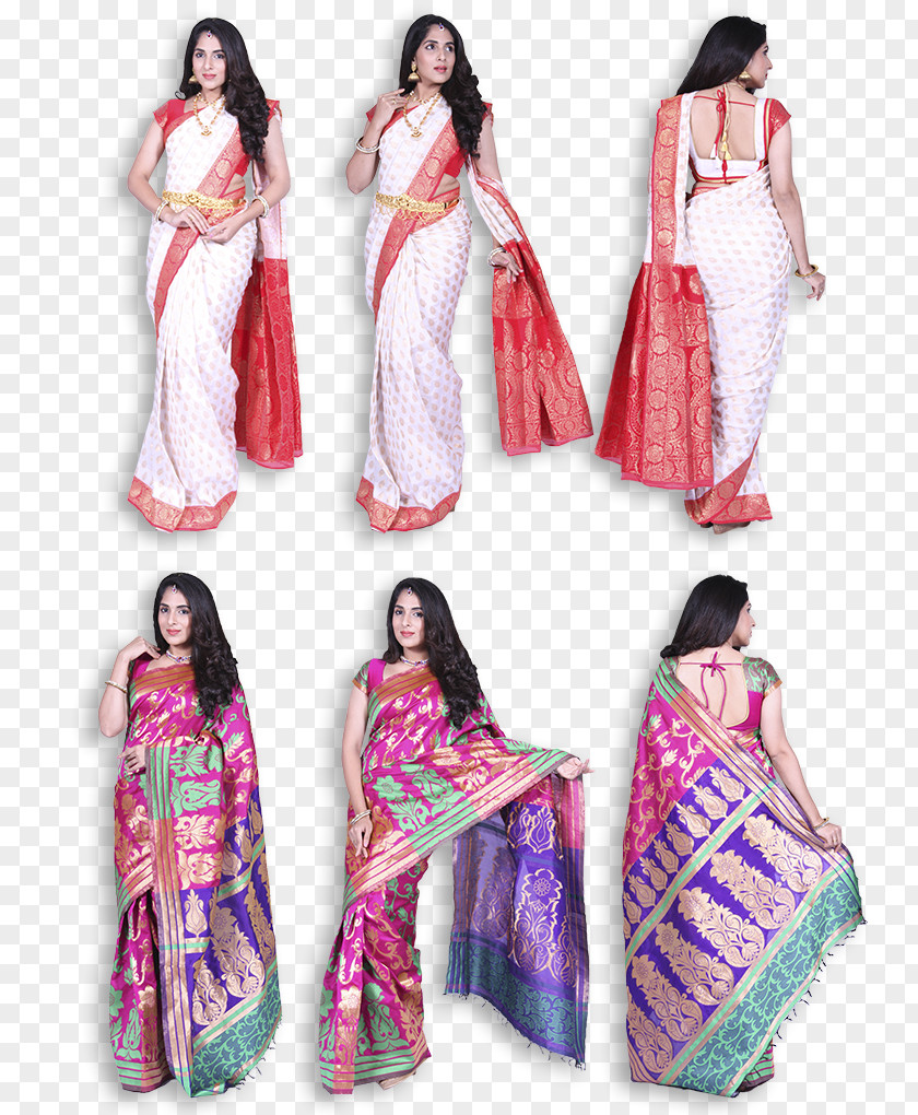 Dress Sari Clothing Silk Женская одежда Fashion PNG