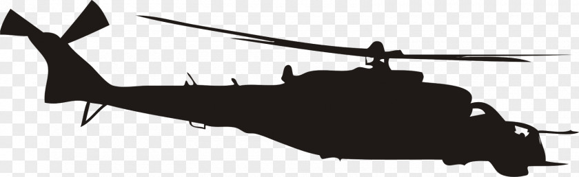 Helicopter Boeing AH-64 Apache Rotor Silhouette Military PNG