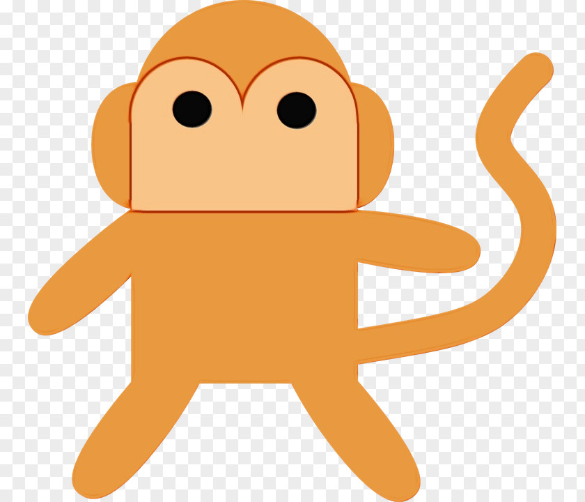 Smile Stuffed Toy Orange PNG