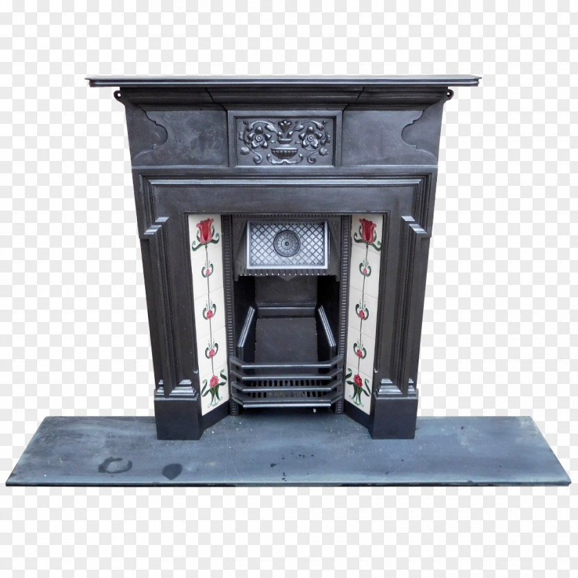 Stove Fireplace Insert Cast Iron House PNG