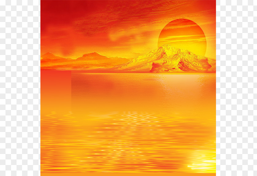 Sunrise Red Sky At Morning Wallpaper PNG