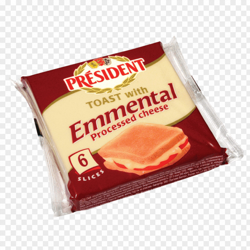 Toast Emmental Cheese Processed Milk PNG