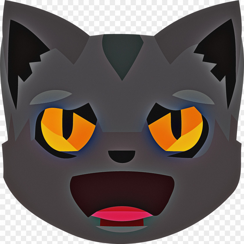 Cat Snout Whiskers Cartoon Character PNG