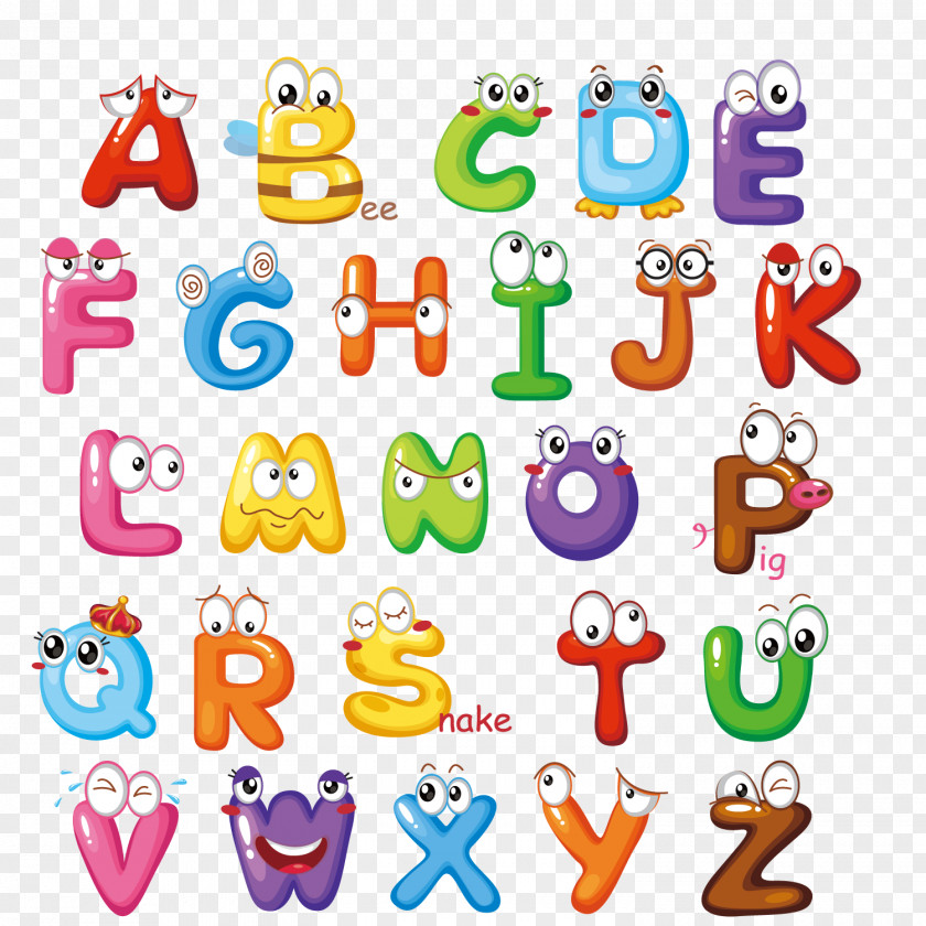 Cute Letters Letter English Alphabet PNG