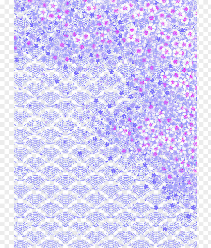 Flower Scale Pattern Motif PNG