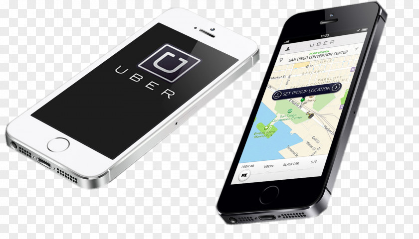 Taxi Uber Mobile App Phones Smartphone PNG