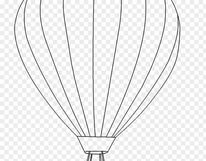 Design Hot Air Balloon Line Art Lighting PNG