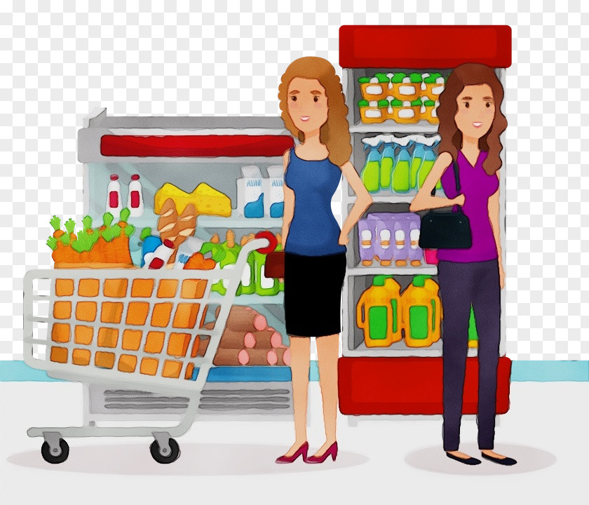 Shopping Vehicle Supermarket Cartoon PNG
