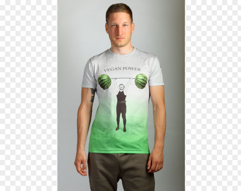 Vegan Power Long-sleeved T-shirt Veganism Top PNG