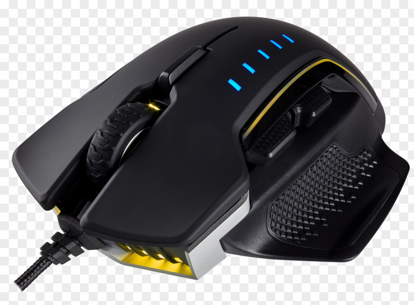 Corsair Computer Mouse GLAIVE RGB Gaming Glaive Dots Per Inch Color Model PNG