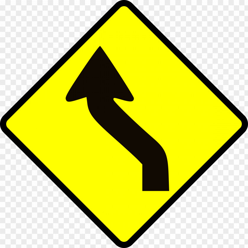 Curve Manual On Uniform Traffic Control Devices Warning Sign Reverse Road PNG