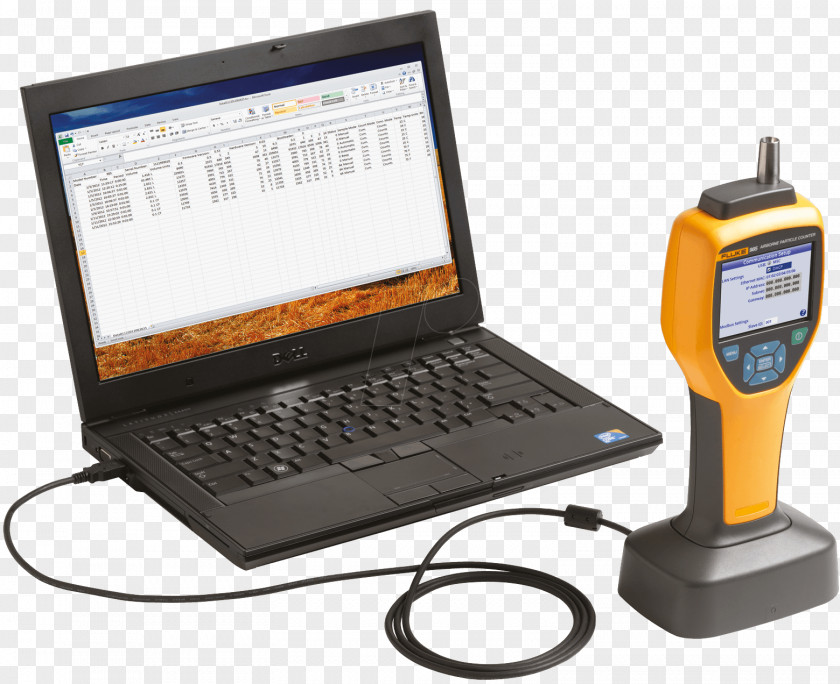 Fluke Computer Monitor Accessory Particle Counter Measurement Measuring Instrument PNG