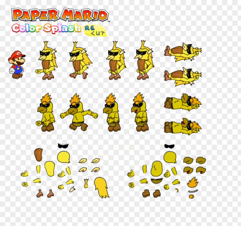 Green Color Splash Super Mario RPG Series GameFAQs Animal Paper PNG