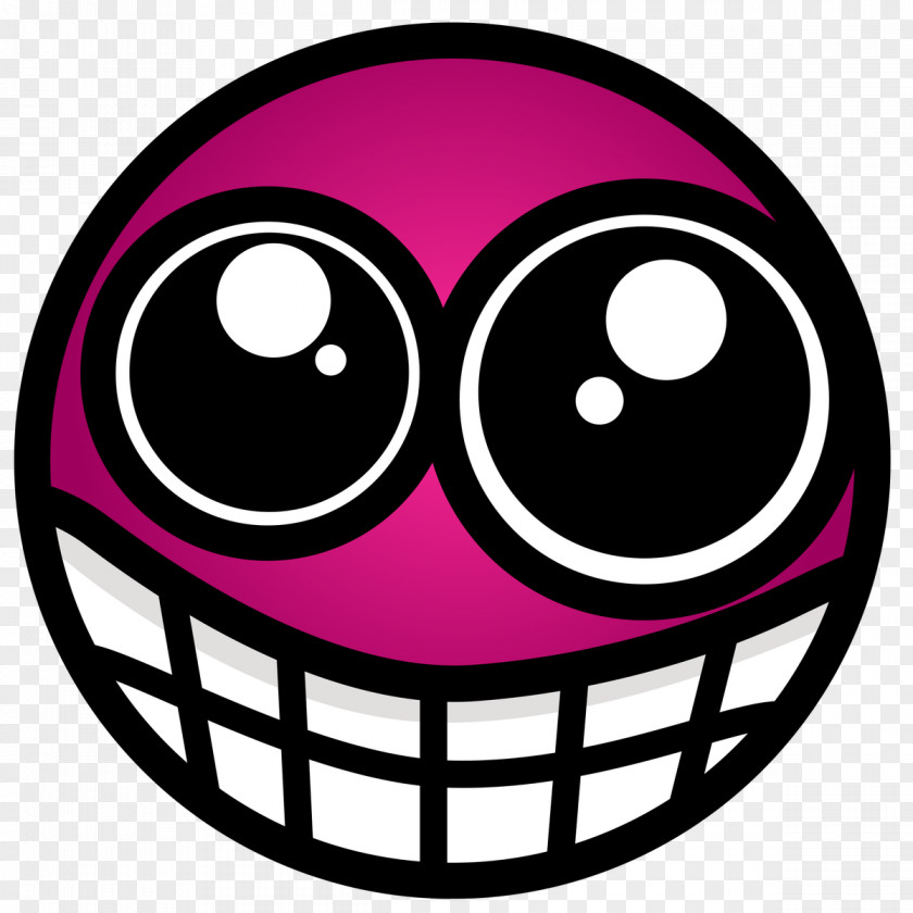 Magenta Eye Emoticon PNG